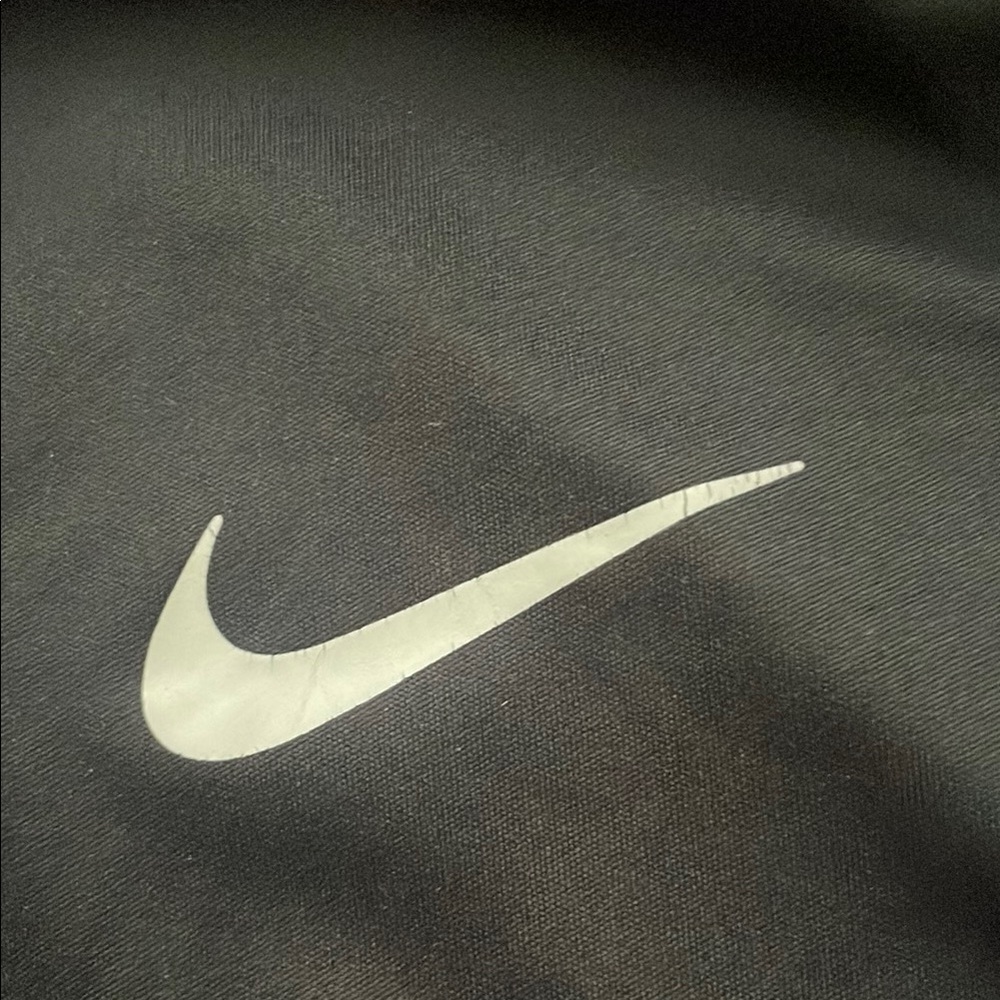 Nike Black Dri-FIT Tee with White Logo - Picture 2 of 3
